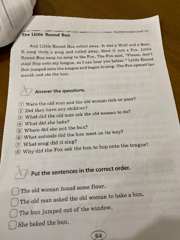 Answer the questions. Were the old man and the old woman rich or poor?