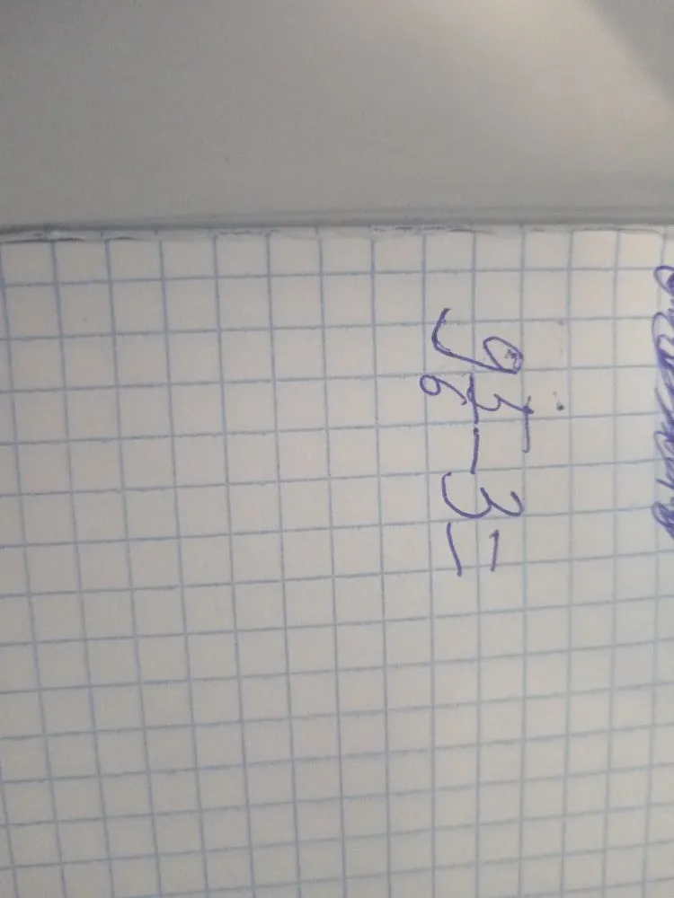 9 - 3 =