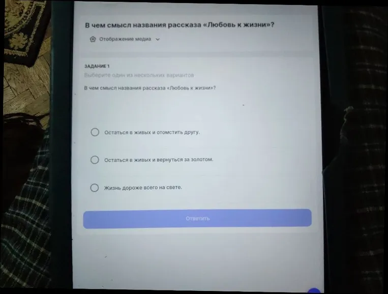 В чем смысл названия рассказа «Любовь к жизни»?
