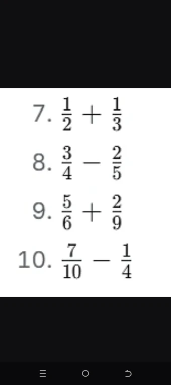 7. 1/2 + 1/3