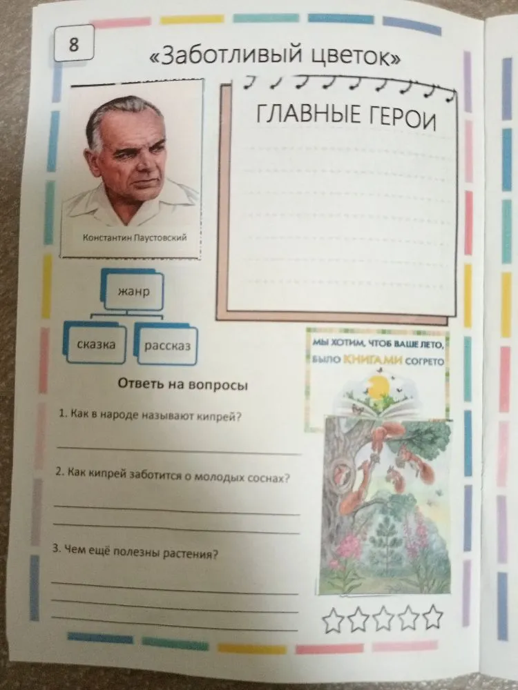 Ответь на вопросы 1. Как в народе называют кипрей? 2. Как кипрей заботится о молодых соснах? 3. Чем ещё полезны растения?
