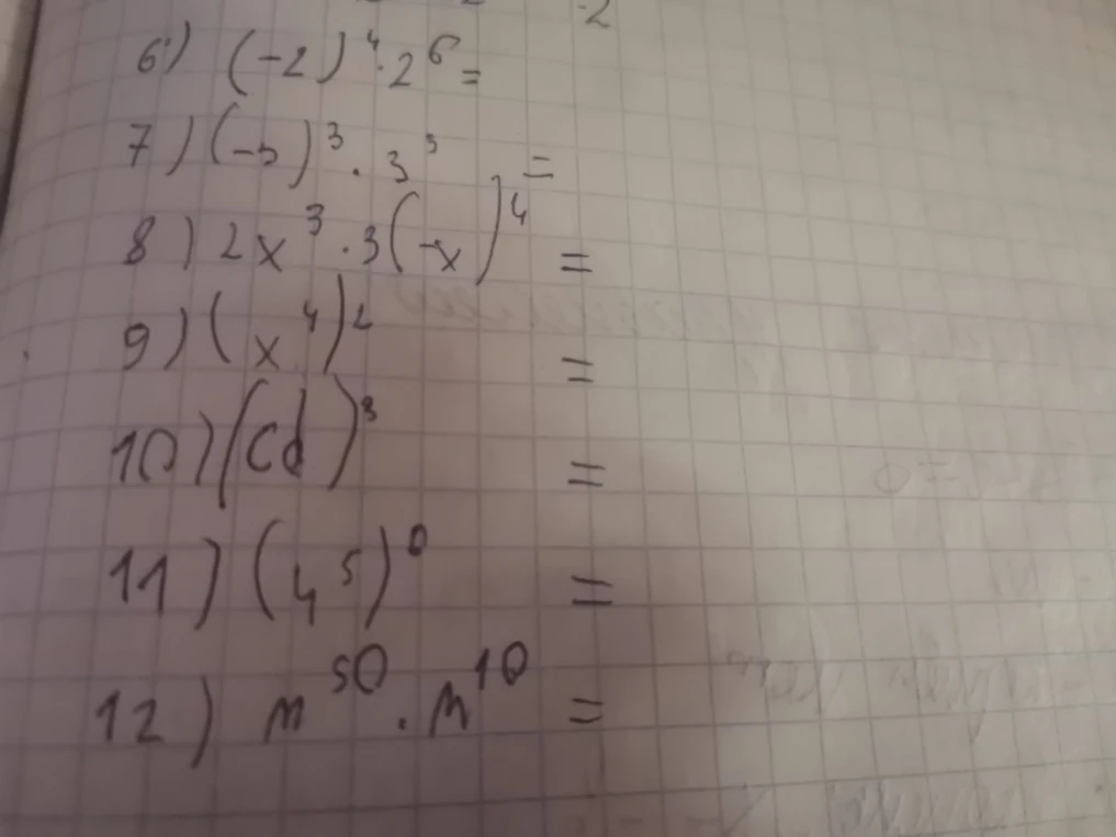 (-2)^4 * 2^6 =