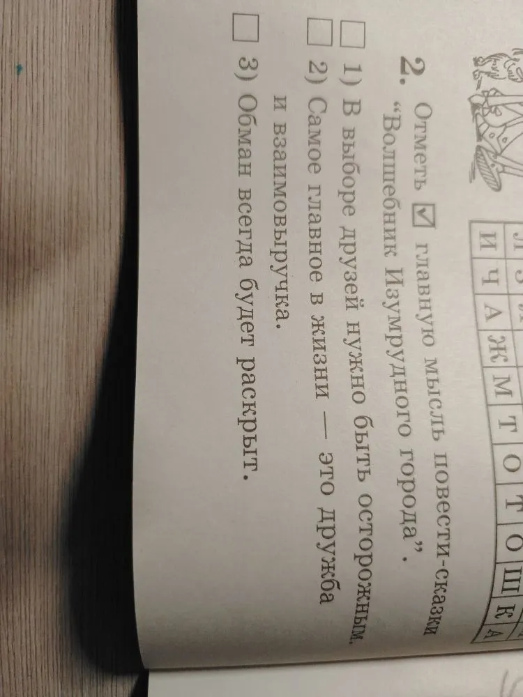 Отметь главную мысль повести-сказки «Волшебник Изумрудного города».
