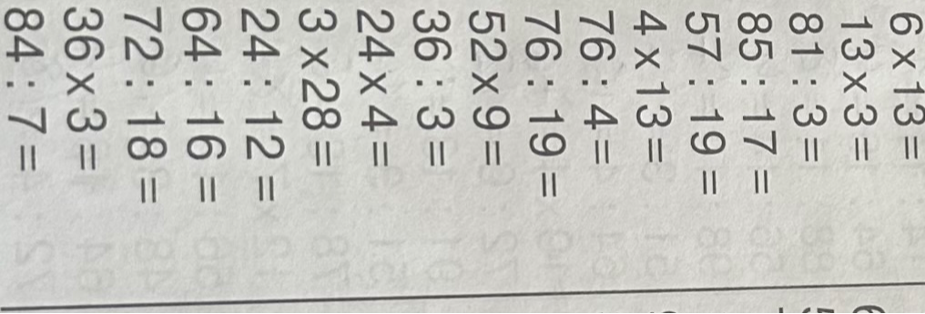 6 * 13 =