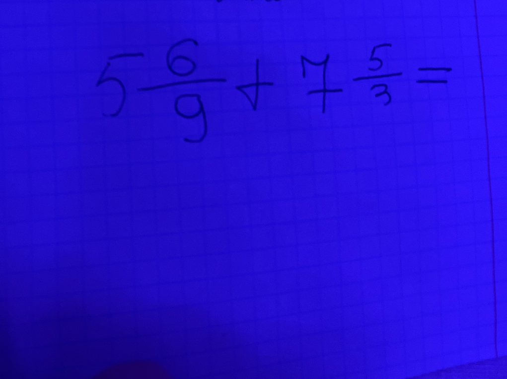 5 6/9 + 7 5/3 =