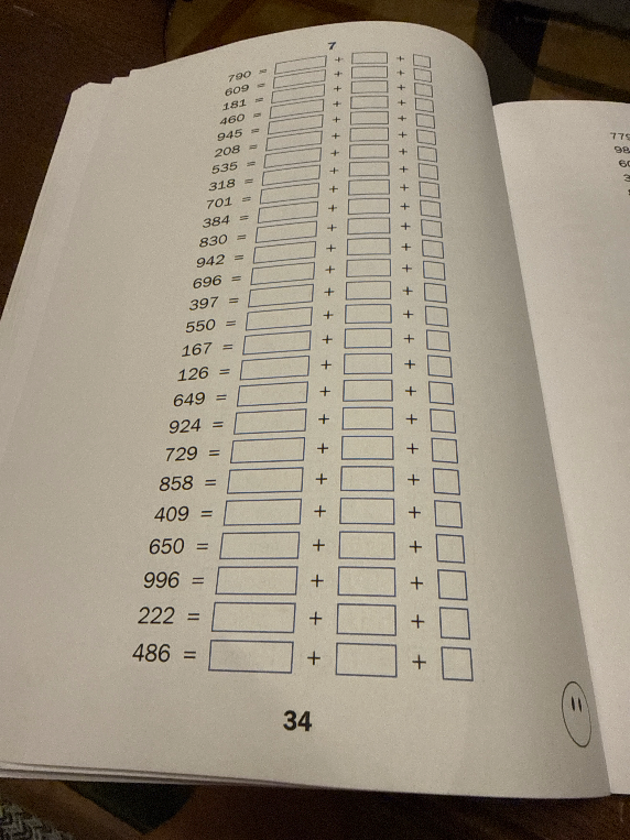 790 = [ ] + [ ] + [ ]