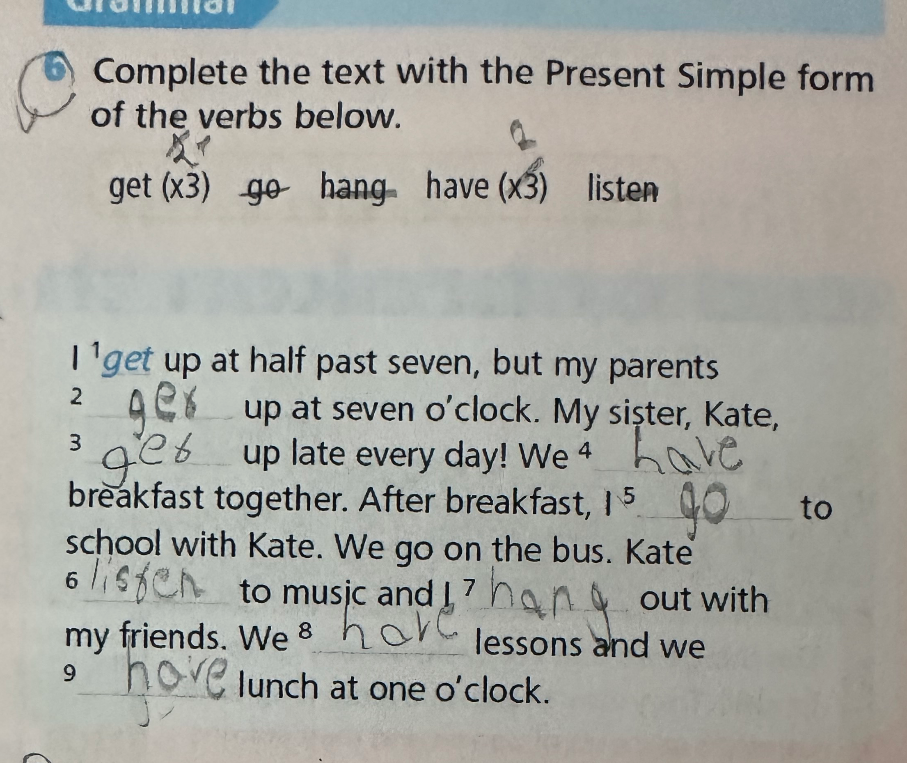Complete the text with the Present Simple form of the verbs below.