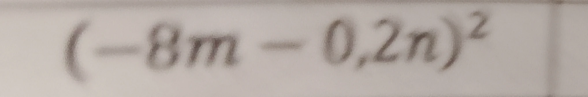 (-8m - 0,2n)^2