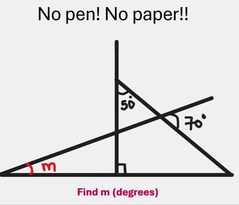 Find m (degrees)