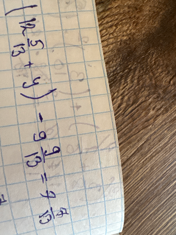 (12 5/13 + 9) - 9 9/13