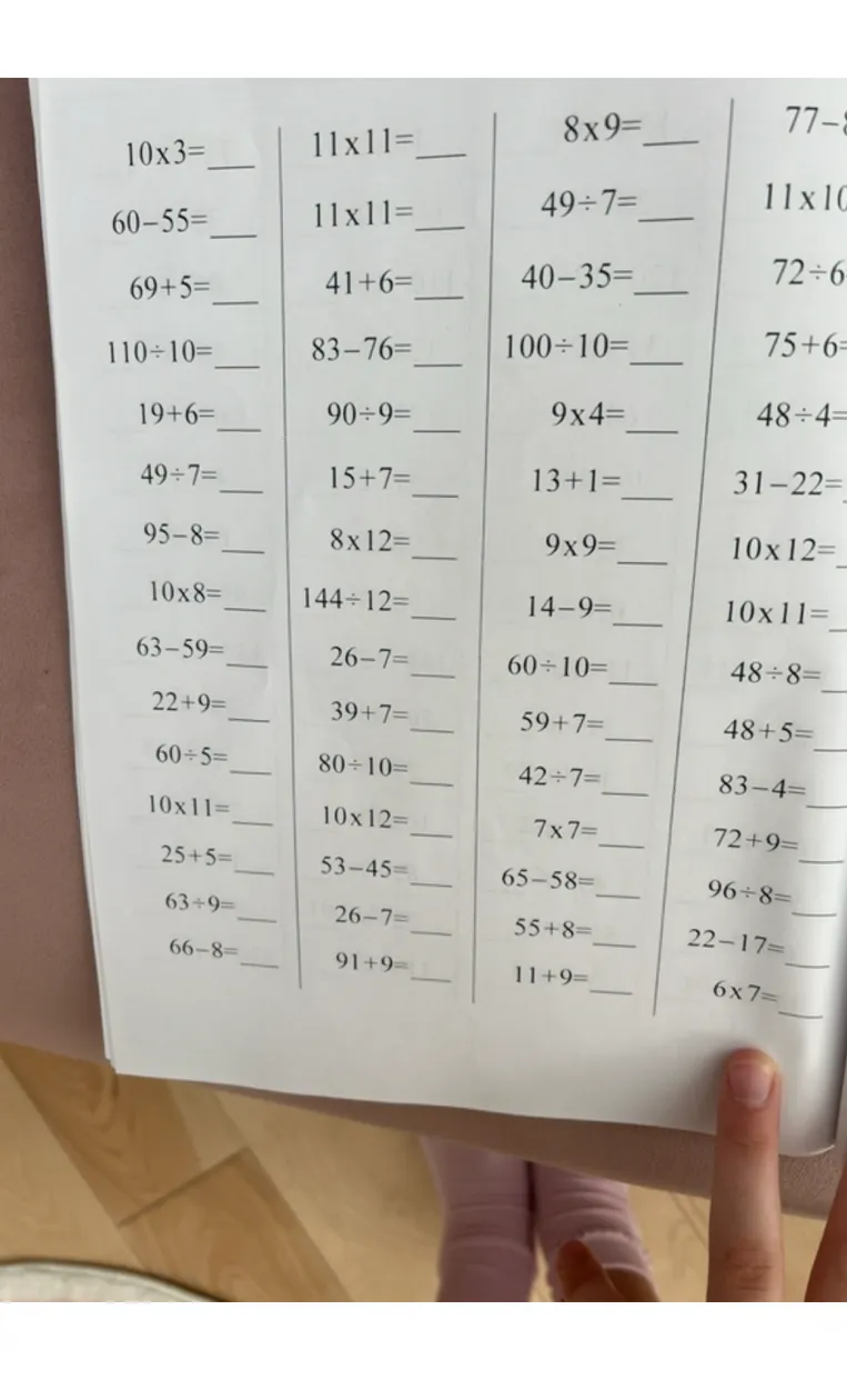 10x3=__
