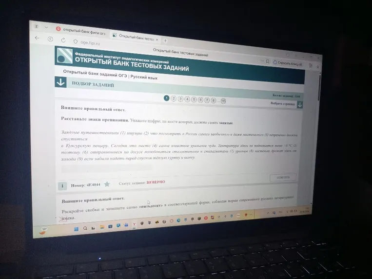 Впишите правильный ответ. Расставьте знаки препинания.