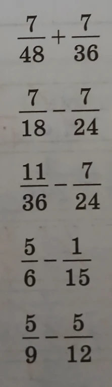 7/48 + 7/36