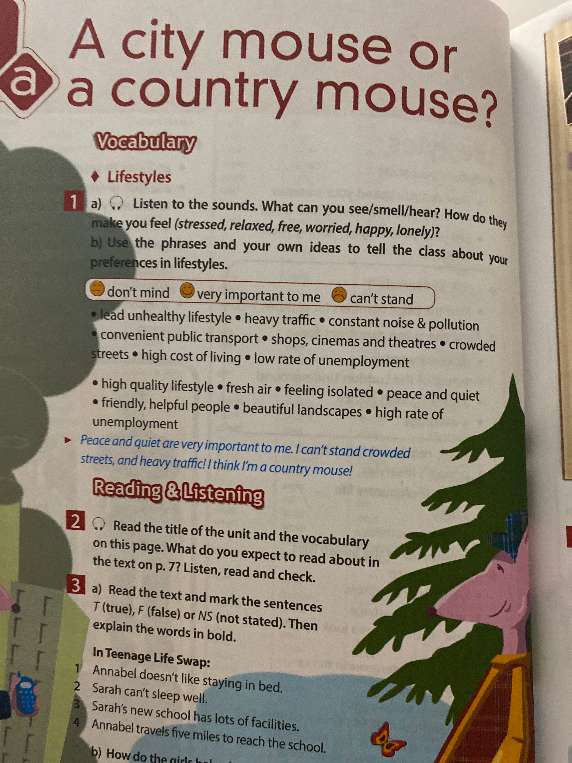A city mouse or a country mouse?