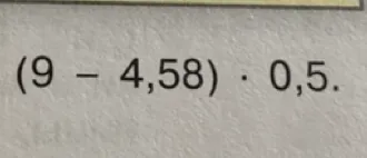 (9 - 4,58) * 0,5