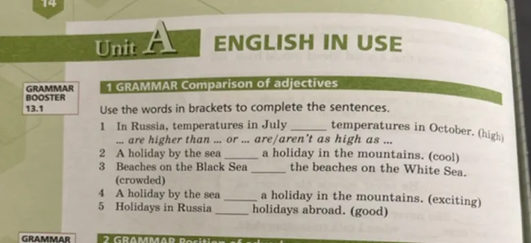 Use the words in brackets to complete the sentences.