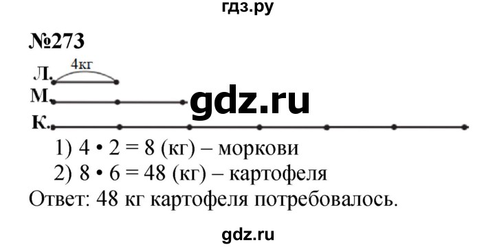ГДЗ Часть 1 273 Математика 3 Класс Истомина