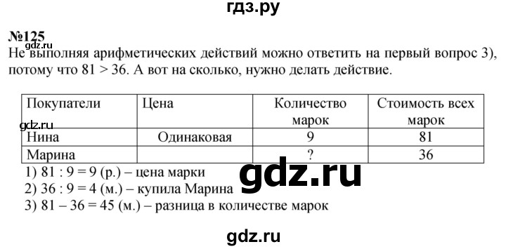 ГДЗ по математике 3 класс Истомина   часть 2 - 125, Решебник №1