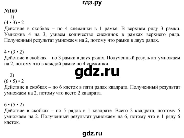 ГДЗ по математике 3 класс Истомина   часть 1 - 160, Решебник 2023