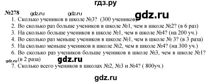 ГДЗ по математике 3 класс Истомина   часть 1 - 278, Решебник 2023