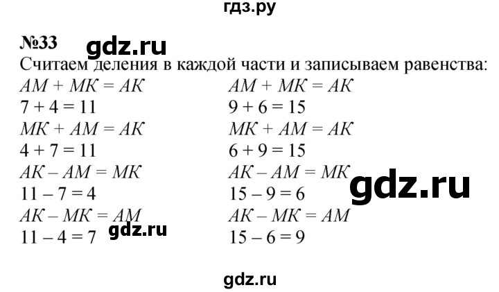 ГДЗ по математике 3 класс Истомина   часть 1 - 33, Решебник 2023