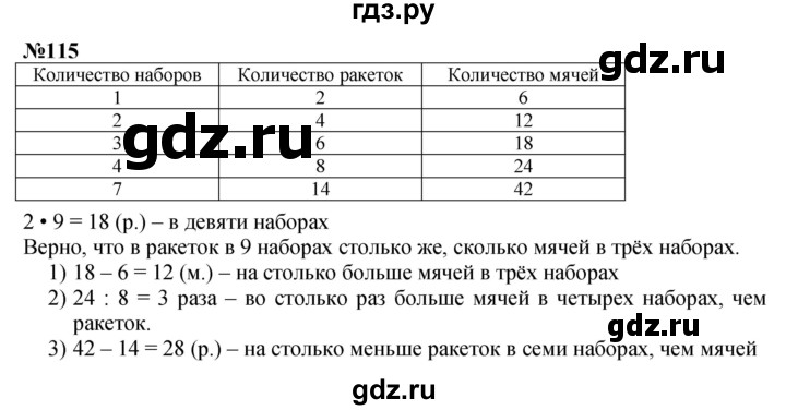 ГДЗ по математике 3 класс Истомина   часть 2 - 115, Решебник 2023