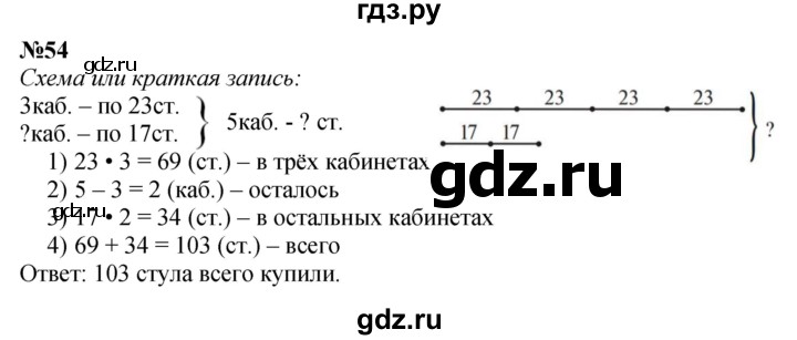 ГДЗ по математике 3 класс Истомина   часть 2 - 54, Решебник 2023