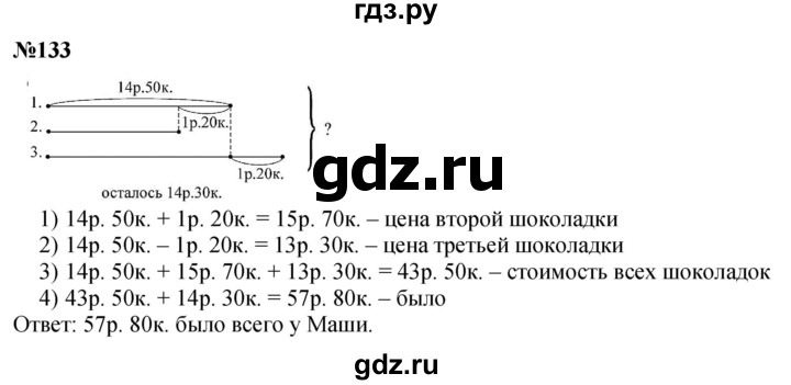 ГДЗ по математике 3 класс Истомина   часть 2 - 133, Решебник №1 2014