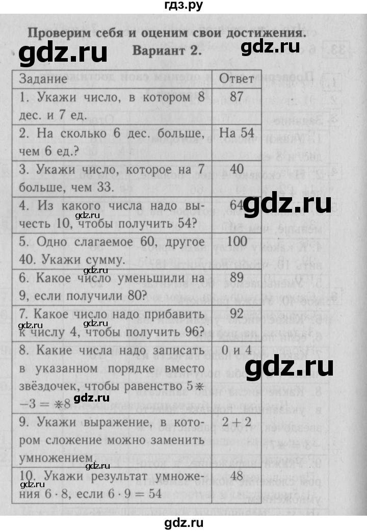 ГДЗ по математике 2 класс Моро часть 2 - ответ страница 101, Решебник №3 к учебнику 2016