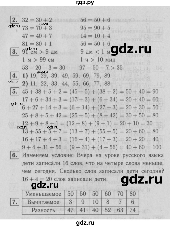 ГДЗ по математике 2 класс Моро часть 2 - ответ страница 22, Решебник №3 к учебнику 2016