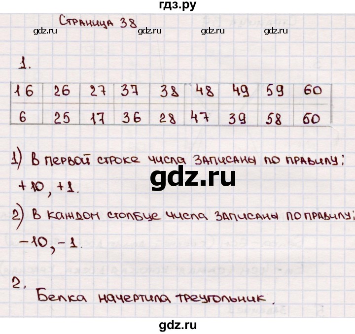 ГДЗ по математике 2 класс Моро часть 2 - ответ страница 38, Решебник №4 к учебнику 2016