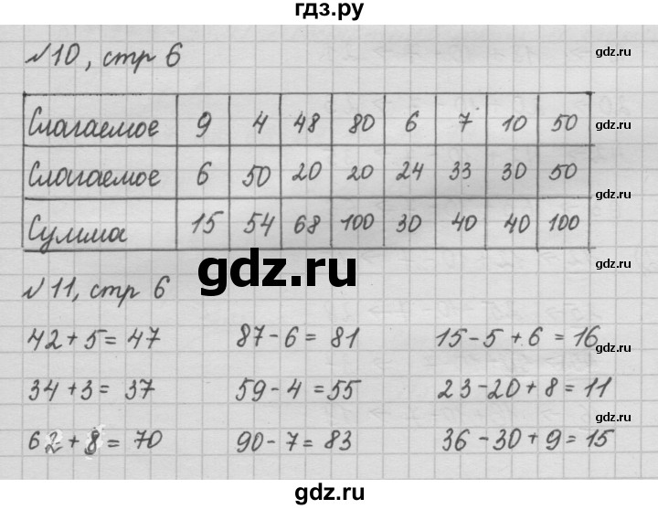 ГДЗ по математике 2 класс Моро рабочая тетрадь  часть 2. страница - 6, Решебник №2 2016