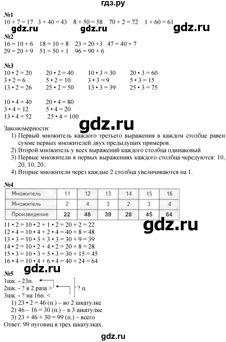 ГДЗ по математике 3 класс  Дорофеев   часть 1. страница - 94, Решебник №1 к учебнику 2020