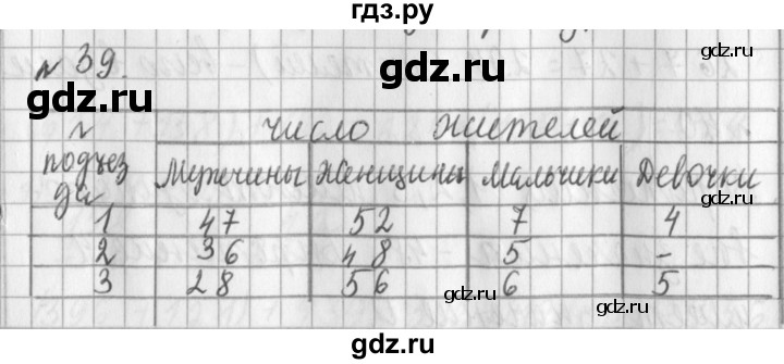 ГДЗ по математике 3 класс  Рудницкая   часть 1 / вычитание - 39, Решебник №1