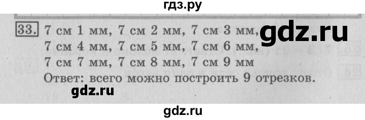 ГДЗ по математике 3 класс  Рудницкая   часть 1 / числа от 100 до 1000 - 33, Решебник №3