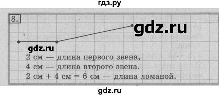 ГДЗ по математике 3 класс  Рудницкая   часть 1 / длина ломаной - 8, Решебник №3