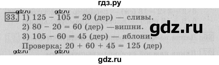 ГДЗ по математике 3 класс  Рудницкая   часть 2 / числовые равенства и неравенства - 33, Решебник №3