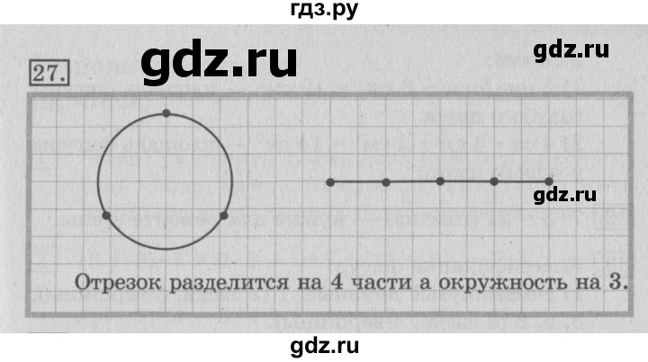 ГДЗ по математике 3 класс  Рудницкая   часть 2 / деление круга и окружности на равные части - 27, Решебник №3