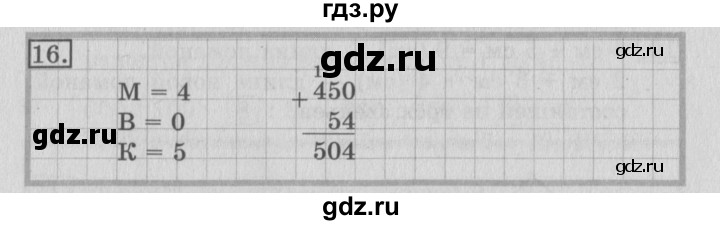 ГДЗ по математике 3 класс  Рудницкая   часть 2 / нахождение однозначного частного - 16, Решебник №3