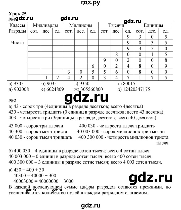 ГДЗ по математике 3 класс Петерсон   часть 1 - Урок 25, Решебник к учебнику 2021-2022