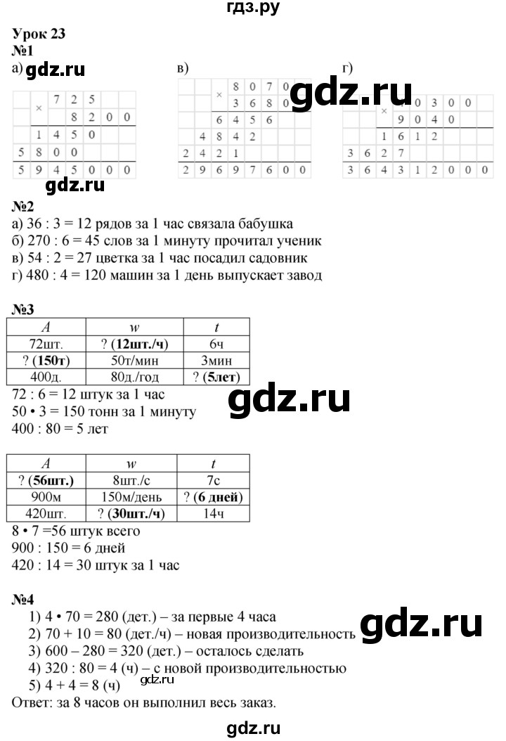 ГДЗ по математике 3 класс Петерсон  Углубленный уровень часть 3 - Урок 23, Решебник 2014 (Перспектива)