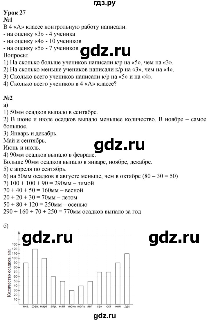 ГДЗ по математике 3 класс Петерсон  Углубленный уровень часть 3 - Урок 27, Решебник 2025 (2024) (углублённый уровень)