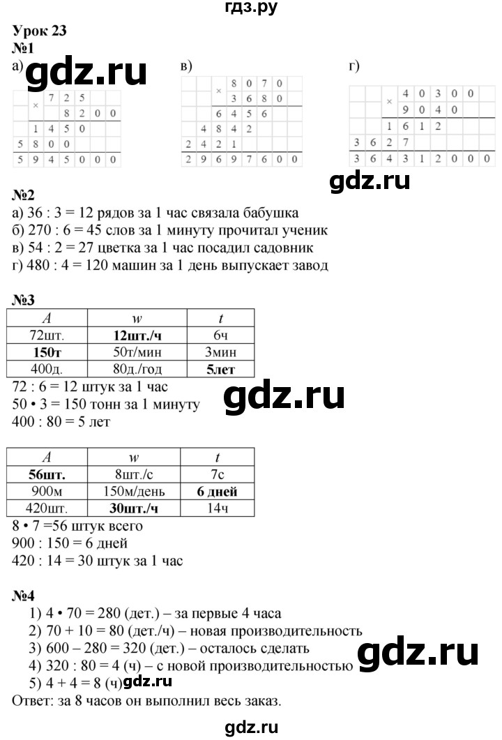 ГДЗ по математике 3 класс Петерсон  Углубленный уровень часть 3 - Урок 23, Решебник 2025 (2024) (углублённый уровень)