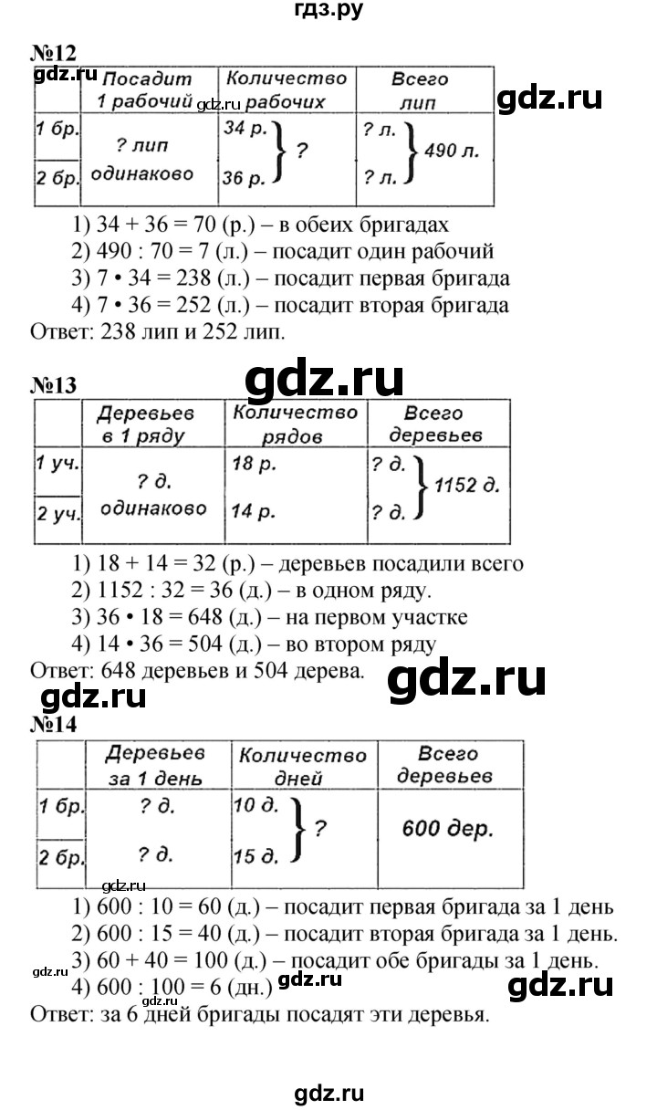 ГДЗ. Номера 1, 10, 11, 12 - Страница 99 — Математика 4 класс Моро часть 2, Решебник 2015 №1