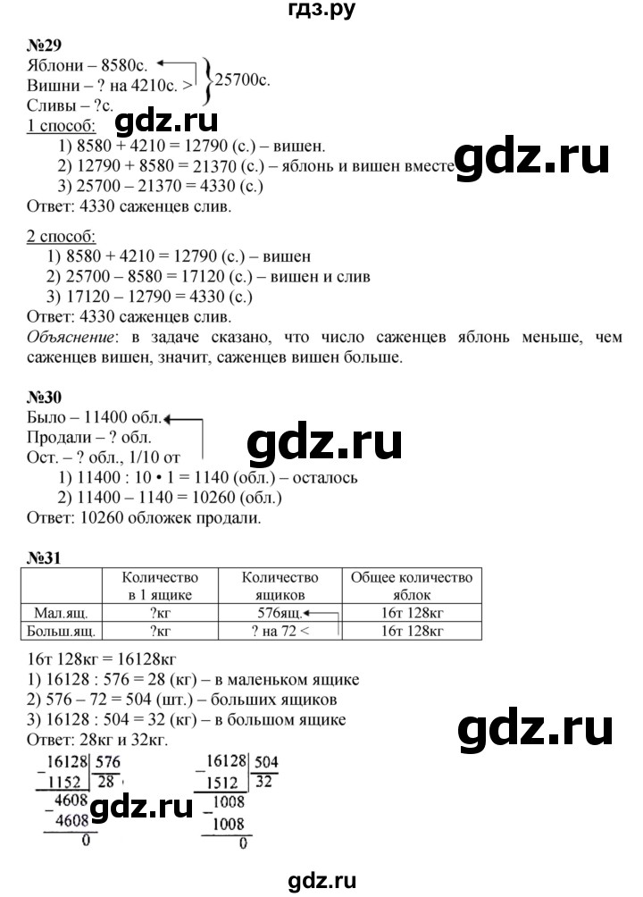 ГДЗ. Номера 24-32, Ребус на полях - Страница 103 — Математика 4 класс Моро часть 2, Решебник 2023