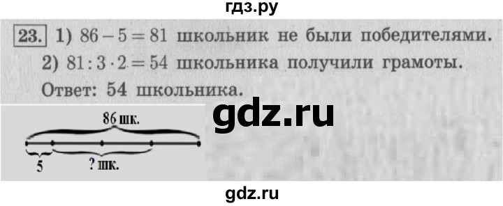 ГДЗ. Номера 23-33 - Страница 93 — Математика 4 класс Моро часть 1, Решебник 2015 №3