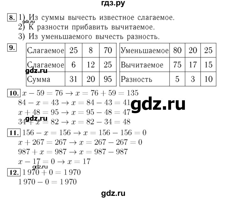 ГДЗ. Номера 1-8 - Страница 91 — Математика 4 класс Моро часть 2, Решебник 2015 №3