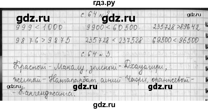 ГДЗ по математике 4 класс  Демидова   часть 1. страница - 64, Решебник к учебнику 2017