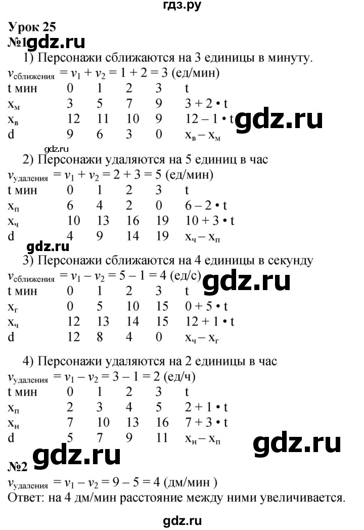 ГДЗ по математике 4 класс Петерсон   часть 2 - Урок 25, Решебник учебник-тетрадь 2024