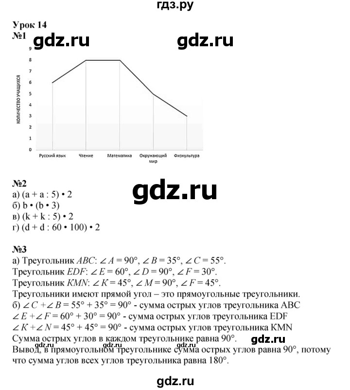 ГДЗ по математике 4 класс Петерсон   часть 3 - Урок 14, Решебник 2022